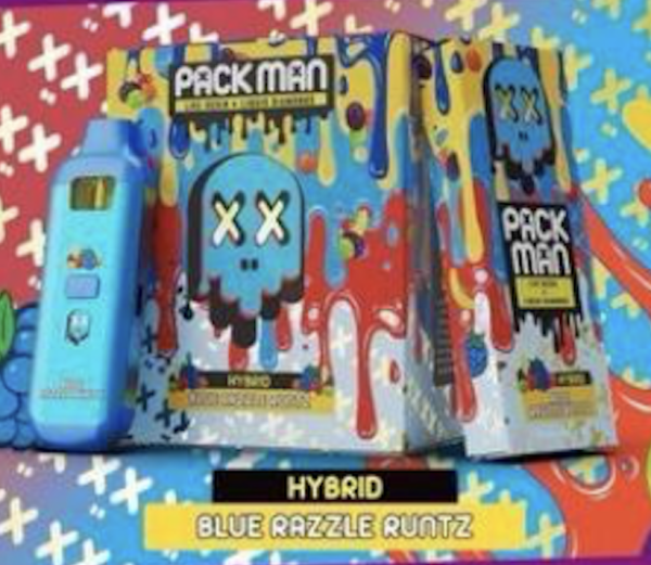 Packman Blue Razzle Runtz Disposable